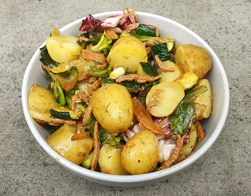 Potato and Quorn salad