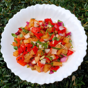 Grilled pineapple salsa