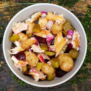 Mackerel and potato salad