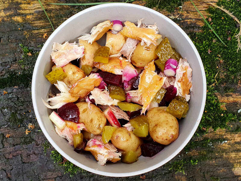 Mackerel and potato salad