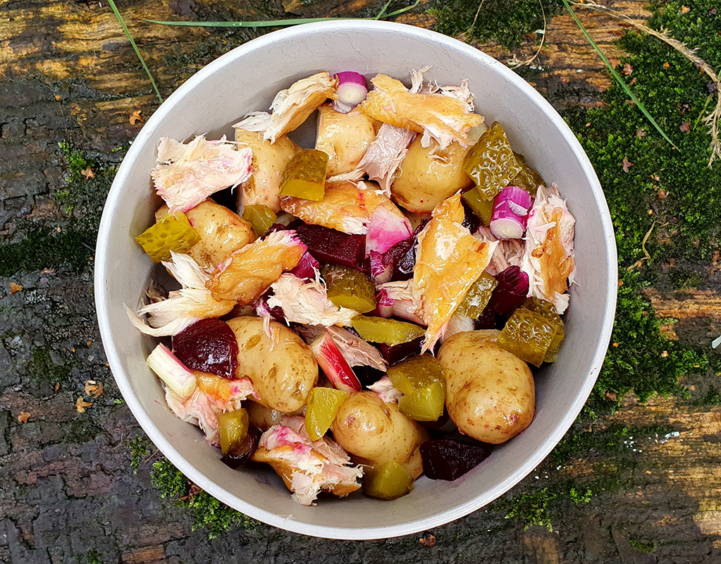 Mackerel and potato salad