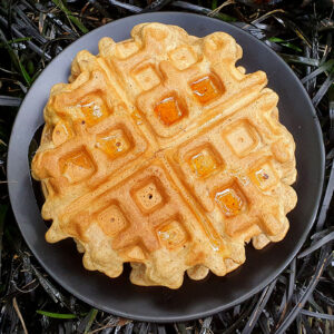 Spiced apple waffles