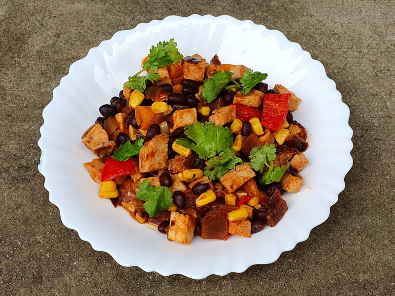 Mexican-style pork with beans