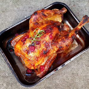 Cranberry roasted chicken