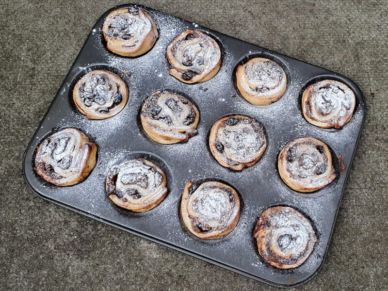 Mince pie pinwheels with chestnut