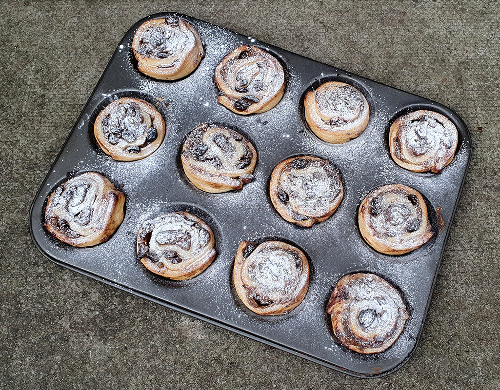 Mince pie pinwheels with chestnut