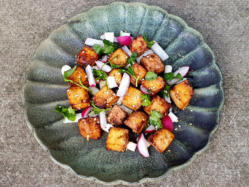 Air Fryer Teriyaki tofu