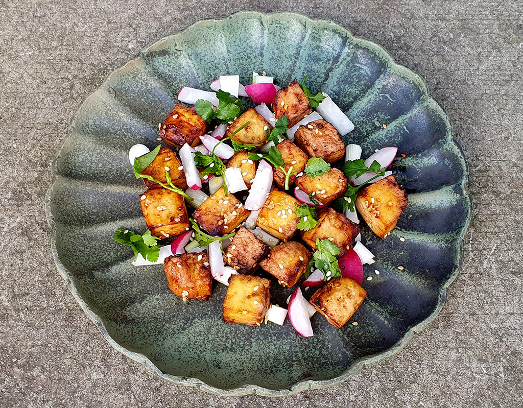 Air Fryer Teriyaki tofu