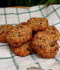 Banana and chestnut oat cookies