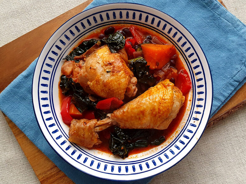 Chicken and chorizo stew