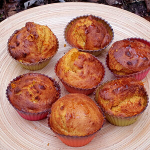 Mandarin and almond muffins