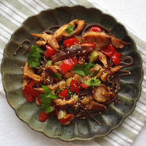 Shiitake stir-fry