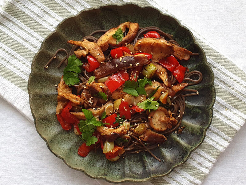 Shiitake stir-fry