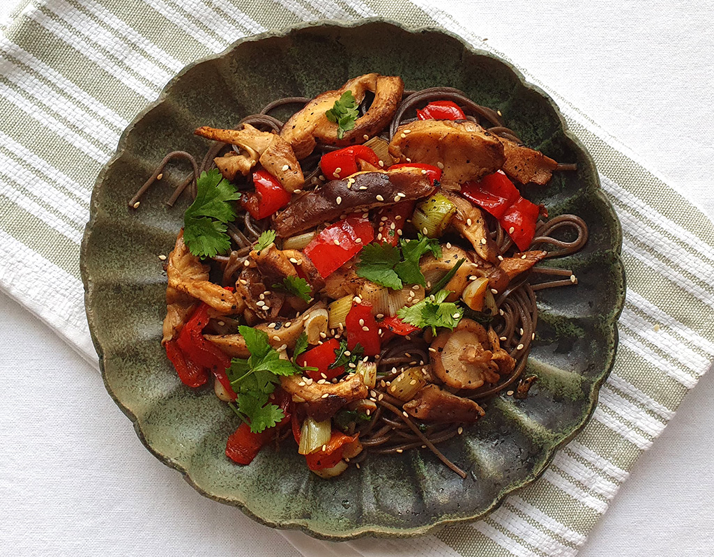 Shiitake stir-fry