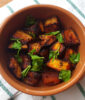 Air fryer roasted spiced aubergine