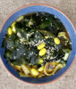 Miso soup with seaweed and noodles