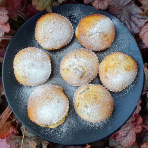 Vegan chestnut and marmalade muffins