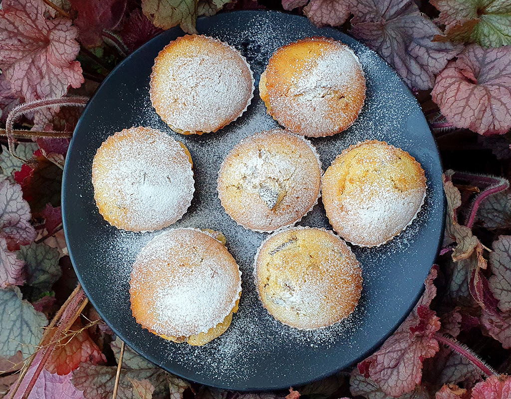 Vegan chestnut and marmalade muffins