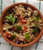 Zingy bulgur wheat and bean salad