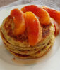 Blood orange pancakes with poppy seeds