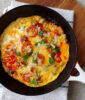 Chorizo and cheese omelette