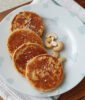 Coconut and cashew oaty pancakes