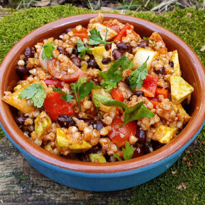 Mexican style buckwheat salad