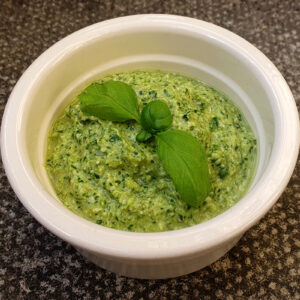 Vegan basil and rocket pesto