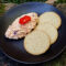 Curd cheese spread with paprika and garlic