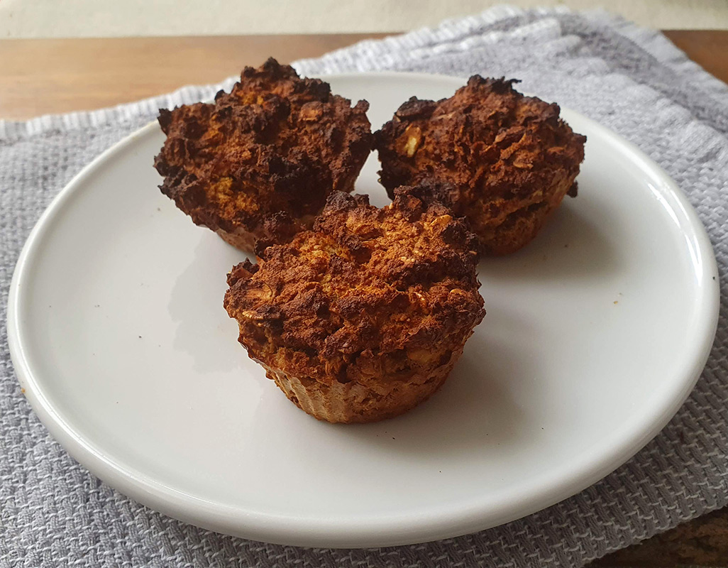Gluten-free carrot and coconut muffins