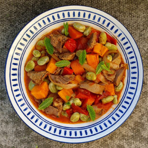 Leftover lamb paprikash