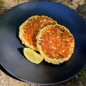 Low-carb curd cheese pancake