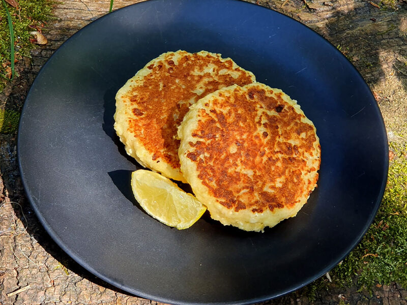 Low-carb curd cheese pancake