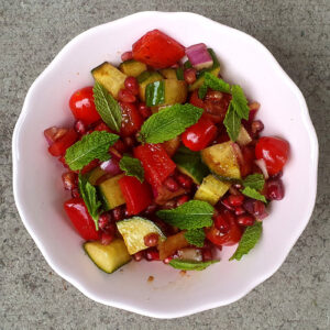 Persian-style salad with pomegranate