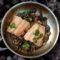 Teriyaki salmon with mushrooms