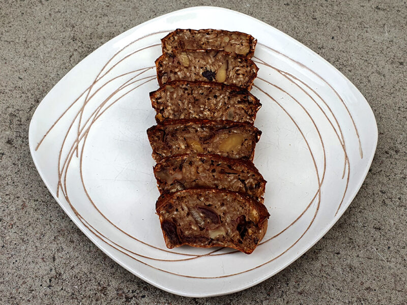 Chestnut and coffee banana bread
