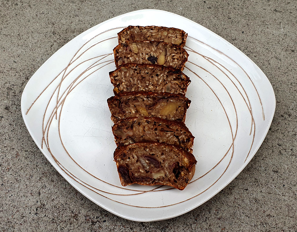 Chestnut and coffee banana bread