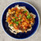Chorizo and chickpeas pasta with kale