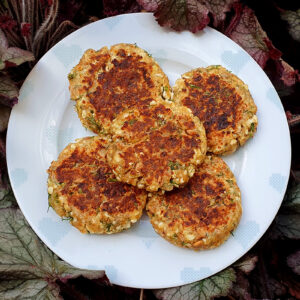 Curd cheese and dill drop scones