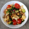 Grilled cauliflower and chickpea salad