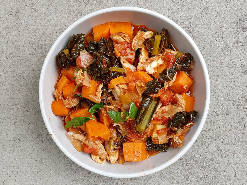 BBQ Chicken and Sweet Potato Stew