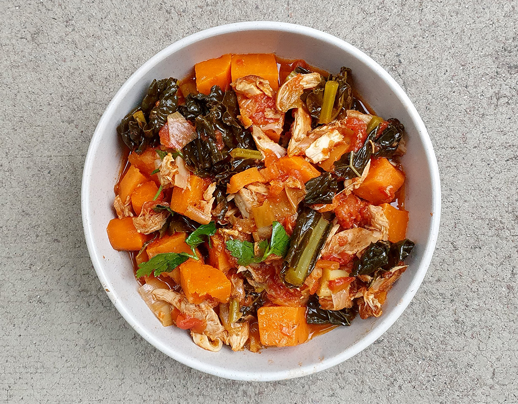 BBQ Chicken and Sweet Potato Stew
