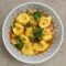 Butternut squash tortelloni with beans