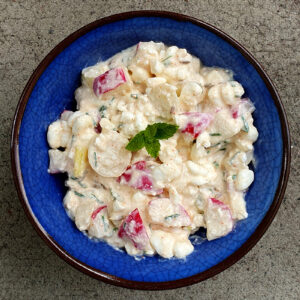 Cottage cheese and radish spread