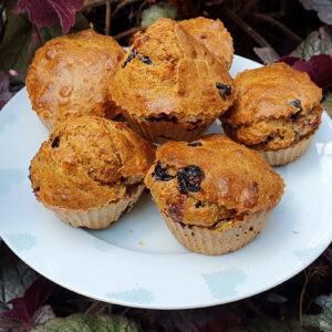Healthy Blueberry oat muffins