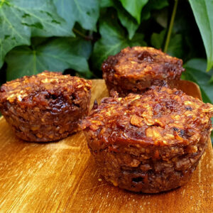 Chocolate Banana Oat Muffins