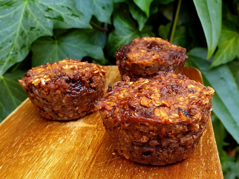 Chocolate Banana Oat Muffins