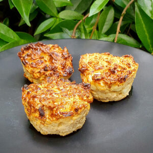 Cottage cheese and lemon oat muffins