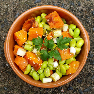 Edamame and Sweet Potato Salad