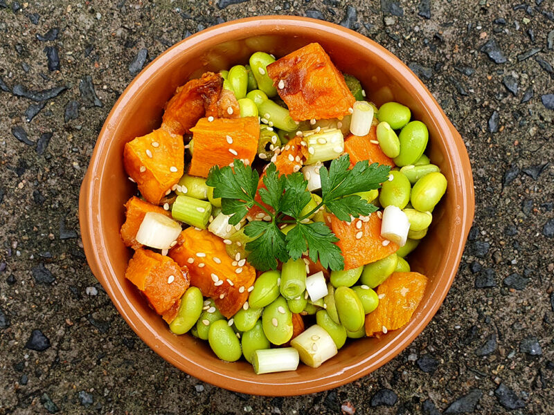 Edamame and Sweet Potato Salad